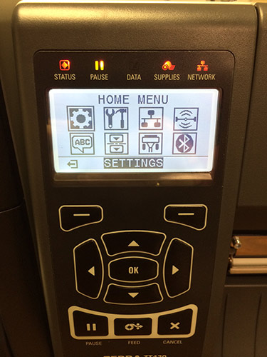 zebra zt410 network setup