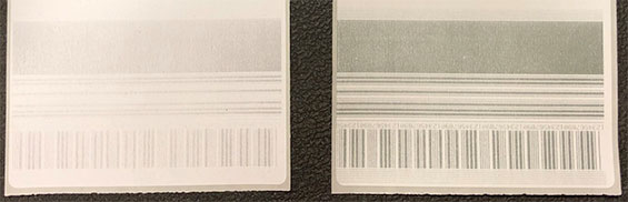 Label test - ID Technology vs competitive label