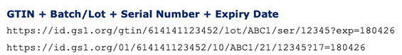 GS1DL gtin other data