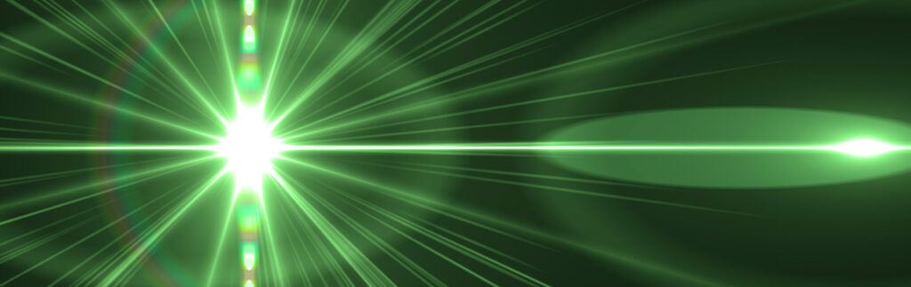 green laser light