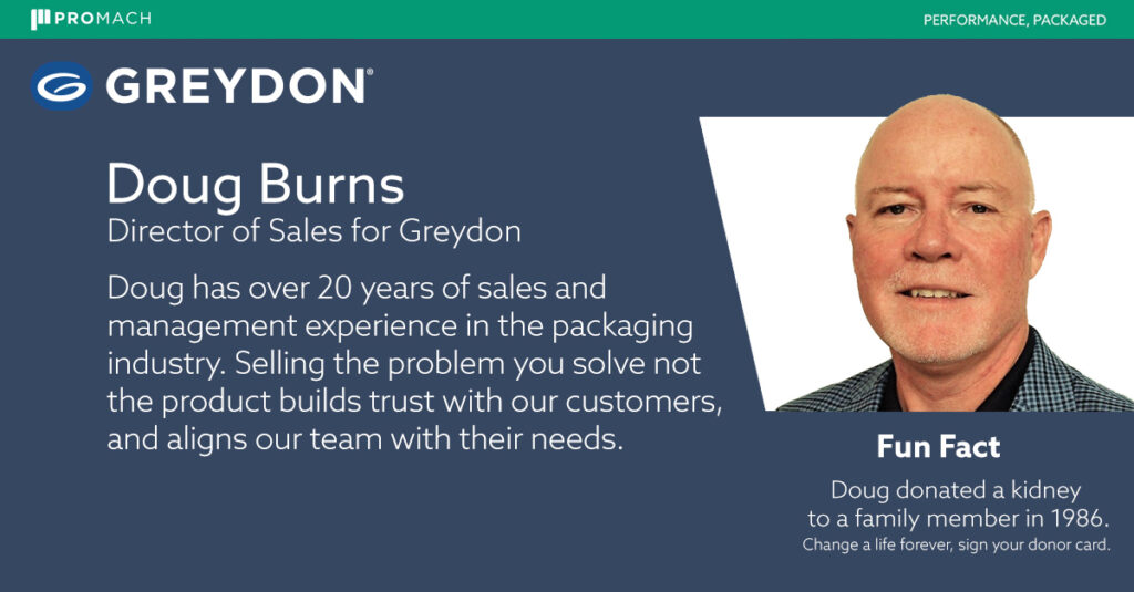 Doug Burns Director of Sales for Greydon
