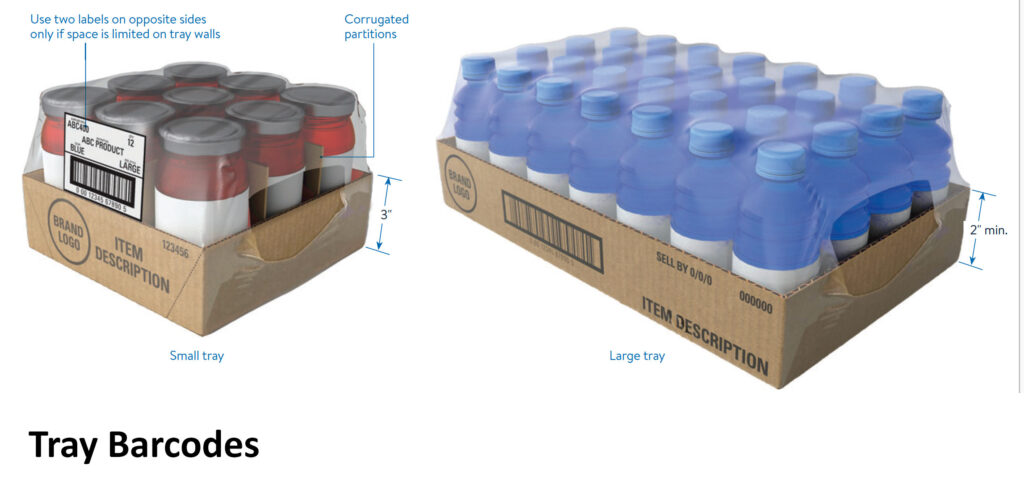 Walmart tray barcodes