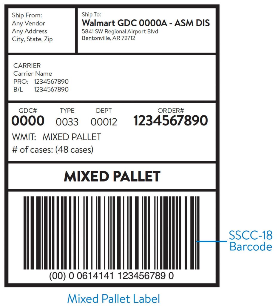 pallet label template